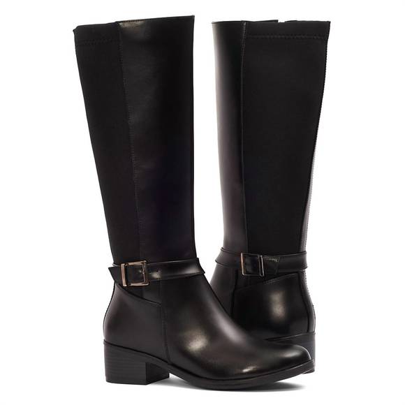 NEW ANDREA women's tall riding boots in black - Picture 3 of 4